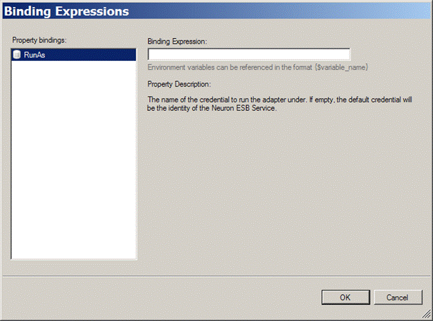 Binding Expressions Editor – General