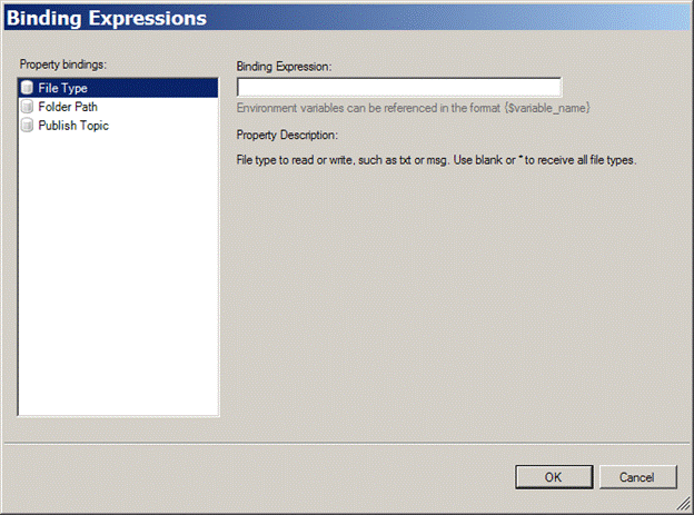 Binding Expressions Editor - Properties