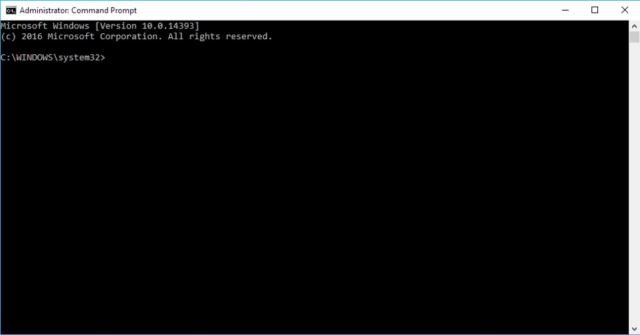 Figure 3: Administrator command prompt window