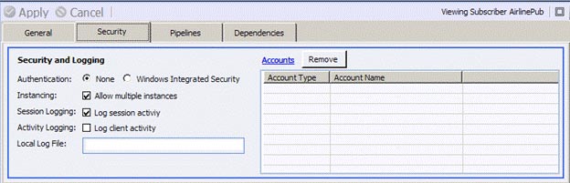 Details Pane – Security Tab