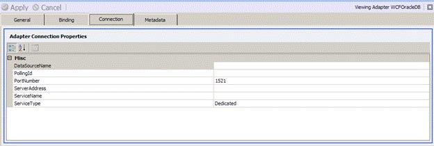 Details Pane – Connection Tab