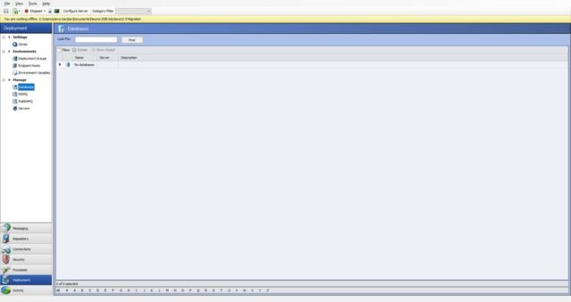 Import ESB Config - Databases