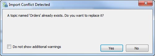 Import ESB Config - Conflict